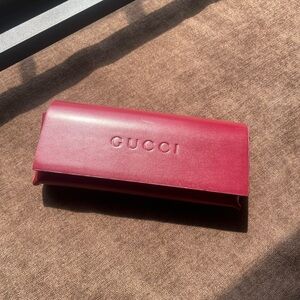 Gucci Red Sunglasses Case